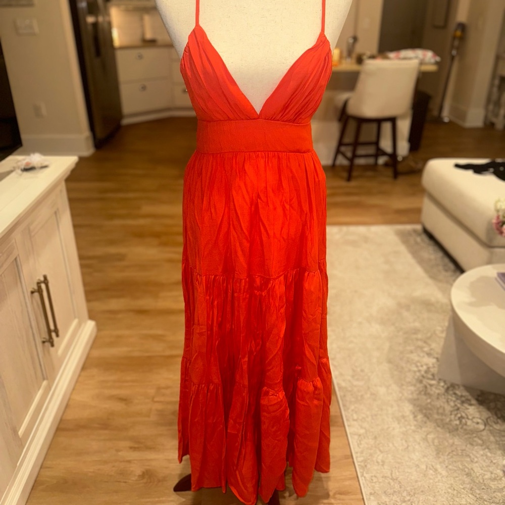 HYFVE Vibrant Red Maxi Dress